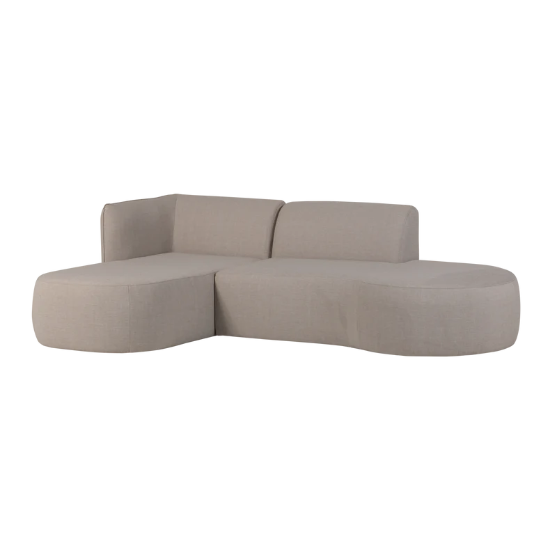 Garten-Lounge-Set organisch natur links
