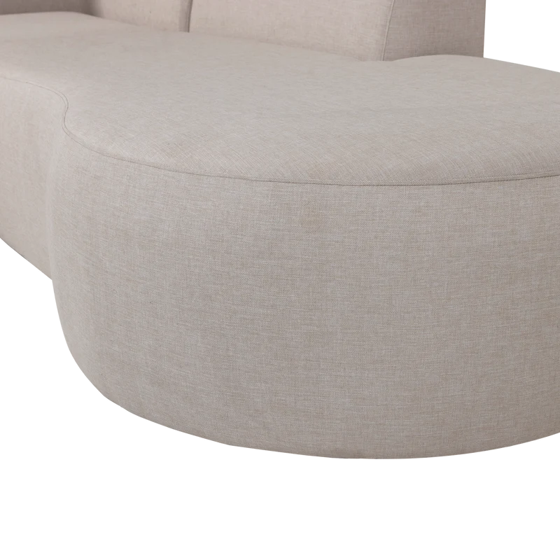 Garten-Lounge-Set organisch natur links