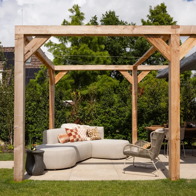 Garten-Lounge-Set organisch natur rechts