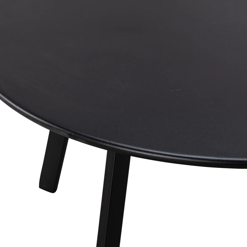Fer beistelltisch garten metall schwarz ø70 cm