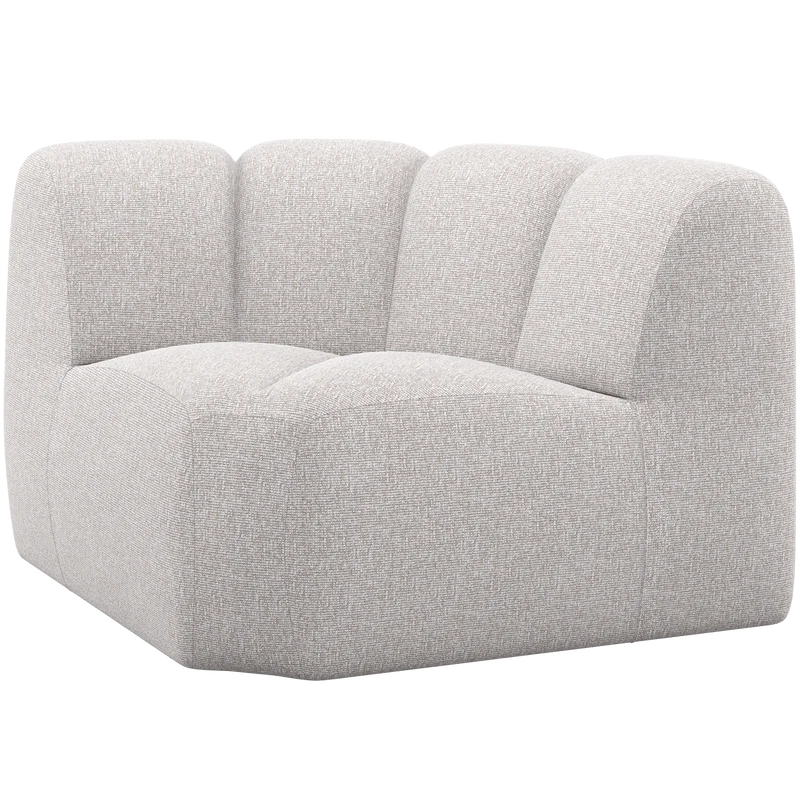 Mojo eckelement bouclé ecru melange