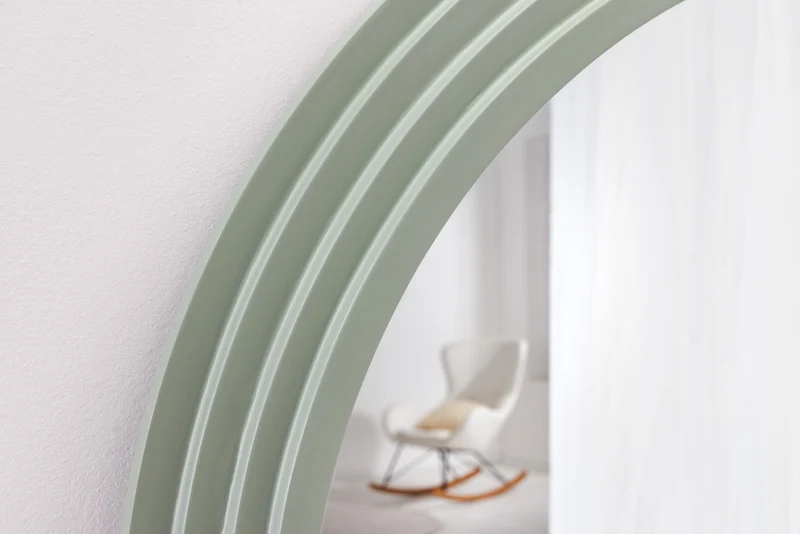 Extravaganter Rundbogen Design Spiegel 160x80cm FORMOSA grün