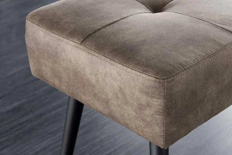 Moderne Polsterbank BELLE 100cm taupe Mikrofaser Interieur-Tipp