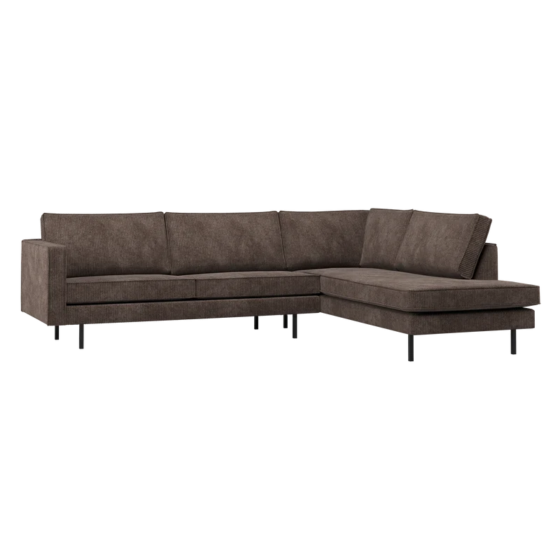 Rodeo ecksofa rechts cord braun