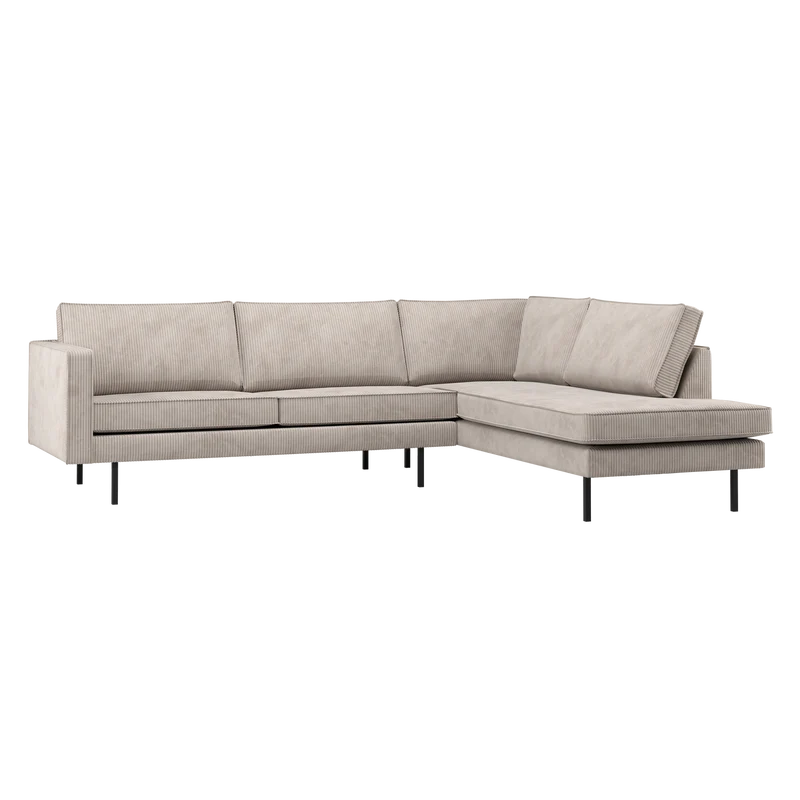 Rodeo ecksofa rechts cord ecru