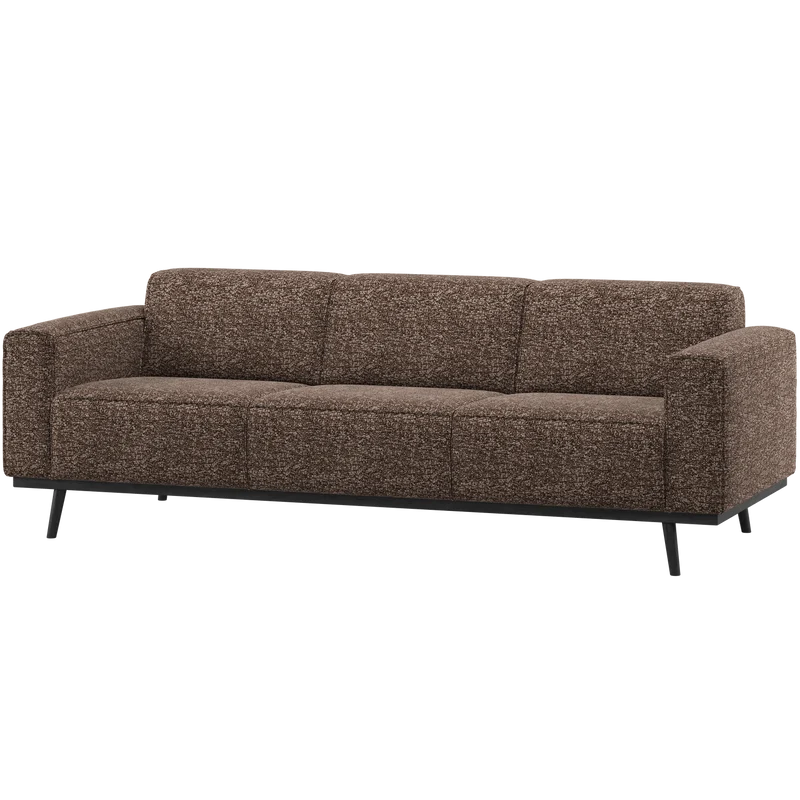 Statement 3-sitzer sofa 230 cm braun melange