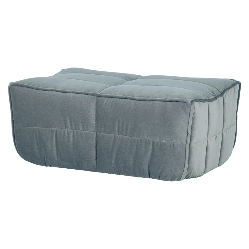 Cluster hocker samt turquoise blau