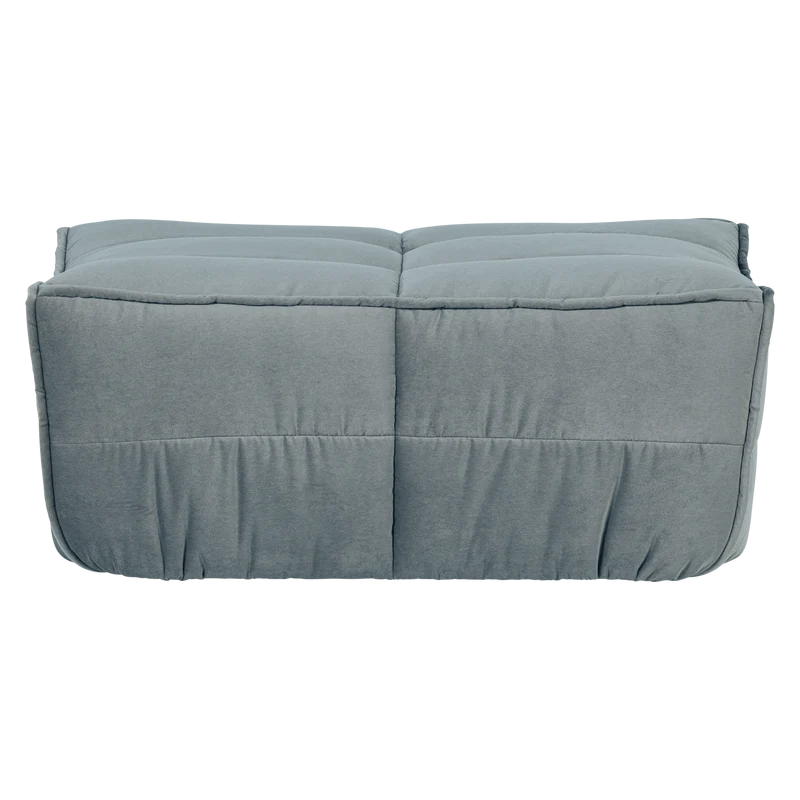 Cluster hocker samt turquoise blau