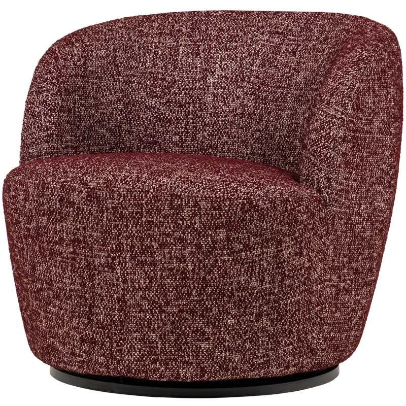 Serra drehfauteuil bordeauxrot melange