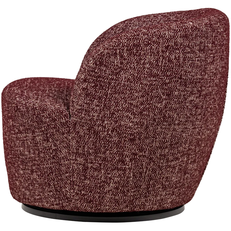 Serra drehfauteuil bordeauxrot melange