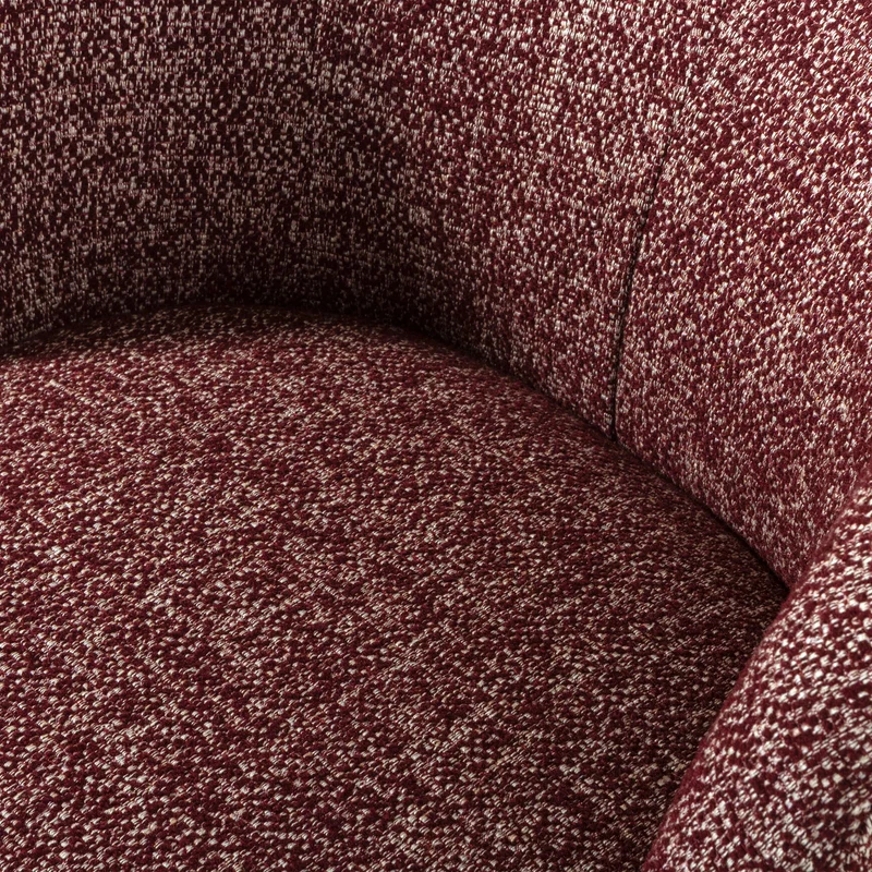Serra drehfauteuil bordeauxrot melange