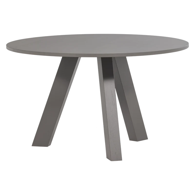 RhonDa esstisch ø129 cm eiche warmes grau