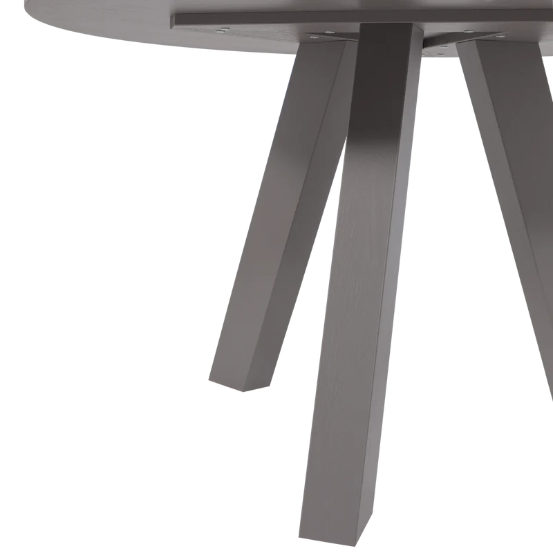 RhonDa esstisch ø129 cm eiche warmes grau