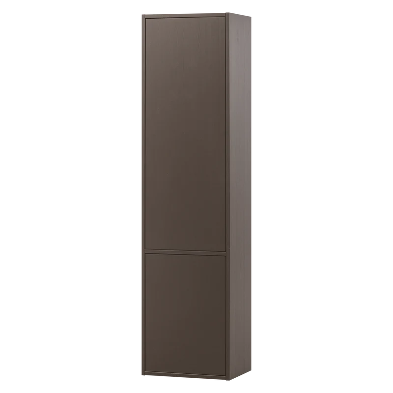 Meggy schmaler ablageschrank 55 cm kiefer mittelbraun