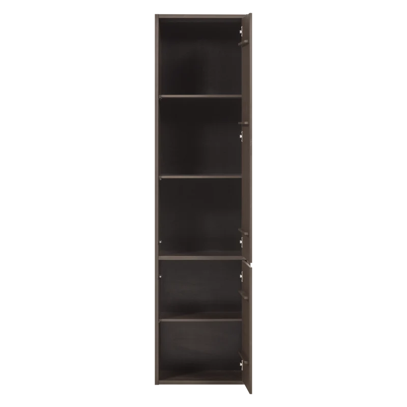 Meggy schmaler ablageschrank 55 cm kiefer mittelbraun