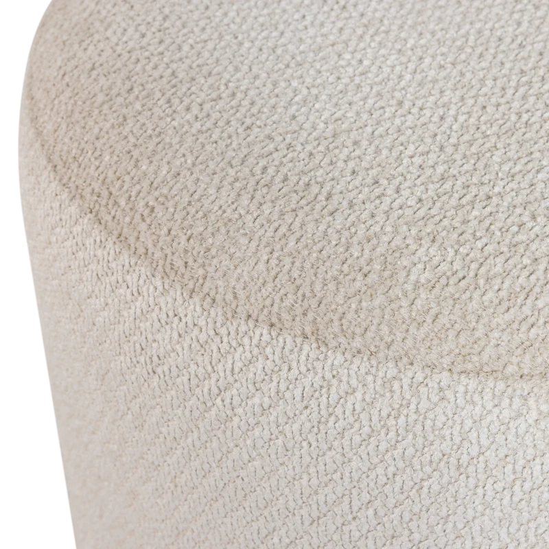Islen hocker mit drehfuß bouclé beige