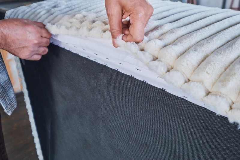 KAWOLA Modulsofa WIOLO SOFT 4 Module 4 Rückenkissen Weicher Breitcord cremeweiß
