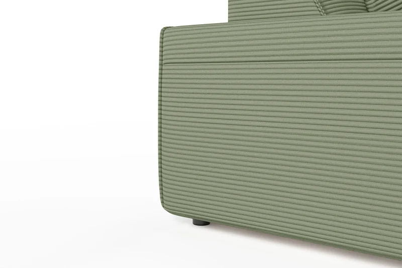 KAWOLA Sofa RANI 3-Sitzer Cord olivgrün
