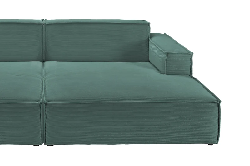 KAWOLA Big Sofa SAMU Feincord grün