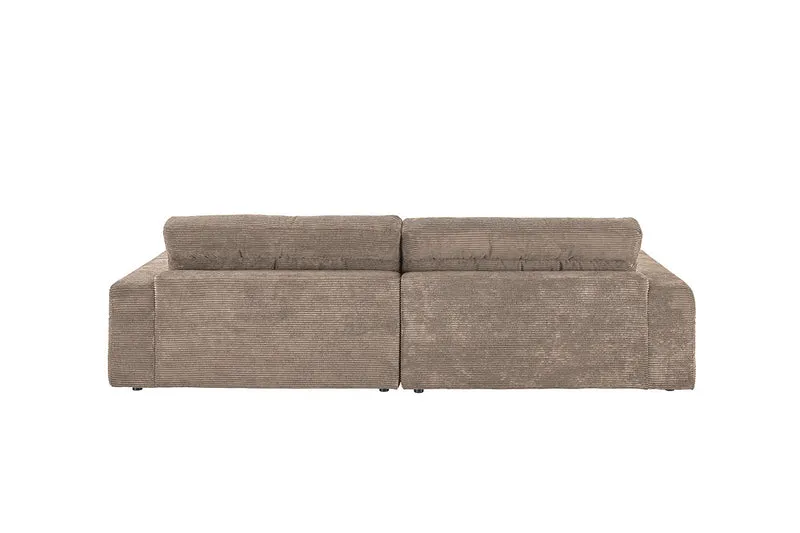 KAWOLA Sofa LANA Ecksofa Cord taupe