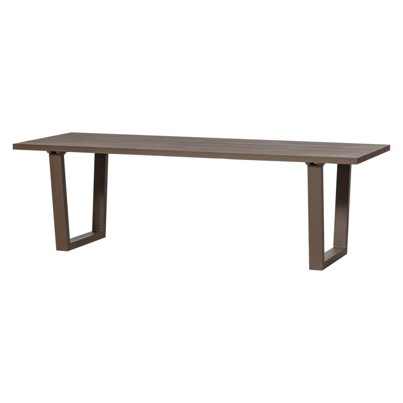 Bear gartentisch aluminium braun
