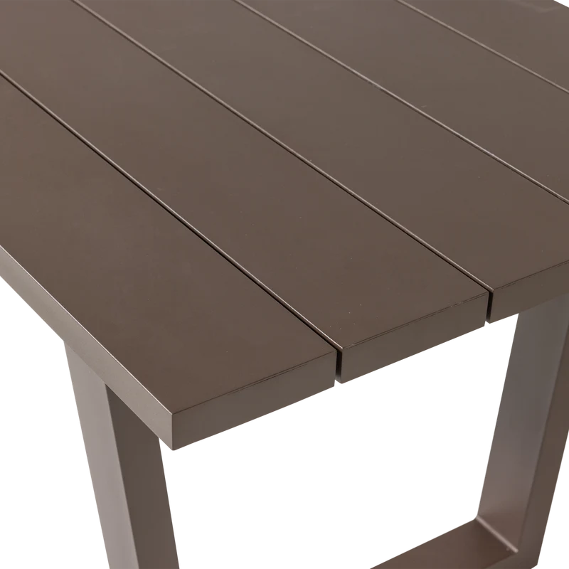 Bear gartentisch aluminium braun