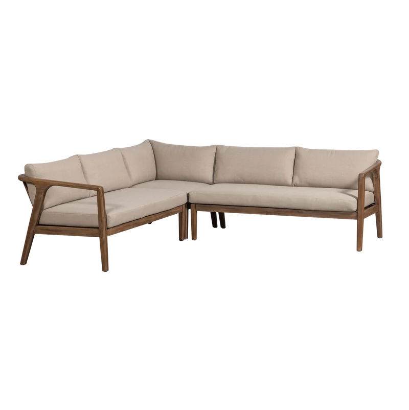 Biam loungeset garten akazienholz natur/sand