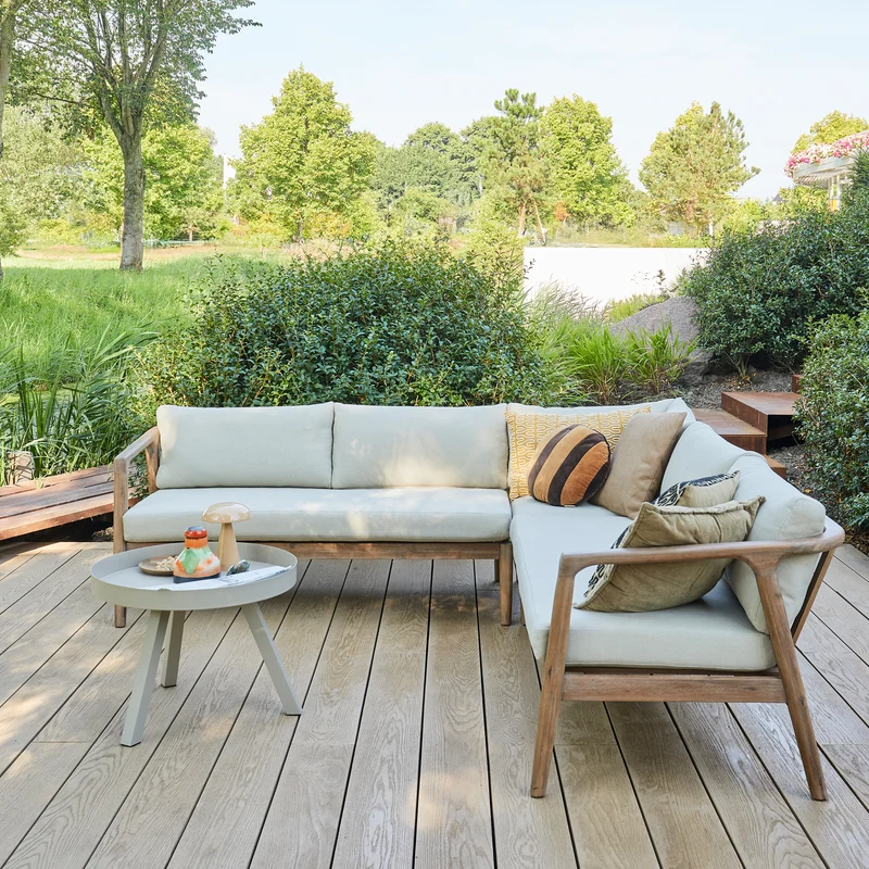 Biam loungeset garten akazienholz natur/sand