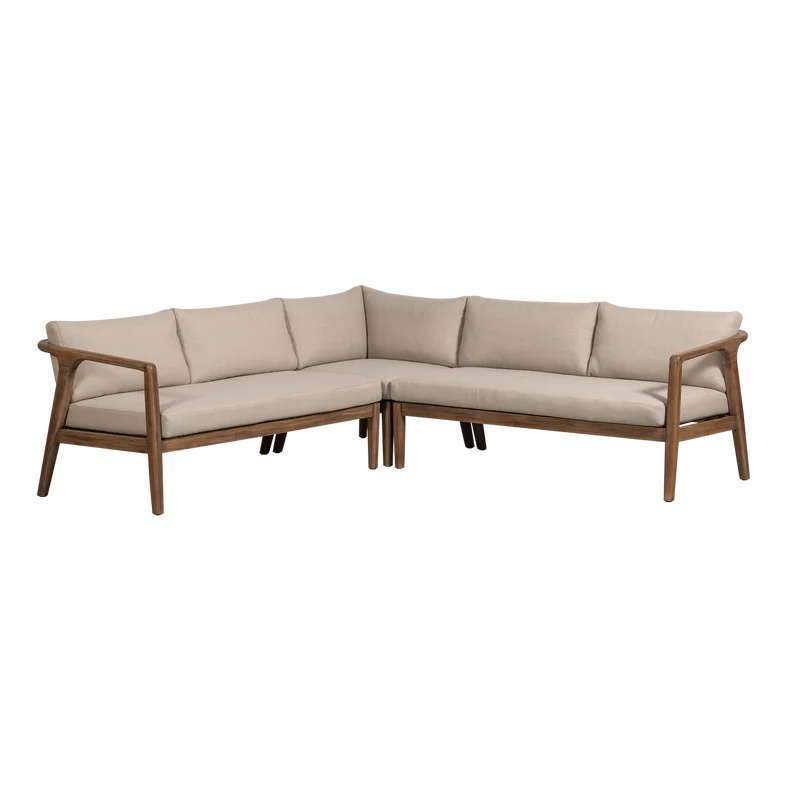Biam loungeset garten akazienholz natur/sand