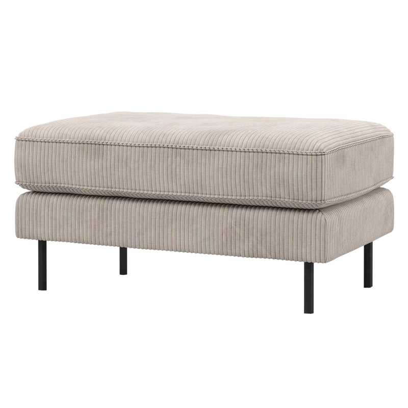 Rodeo hocker auf beinen cord ecru