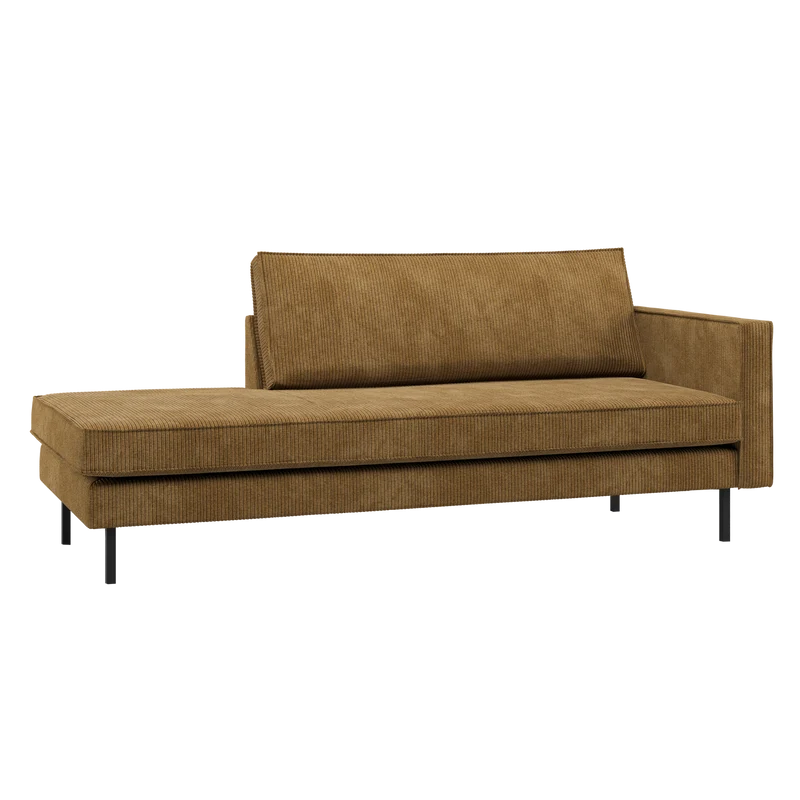 Rodeo daybed rechts cord honiggelb
