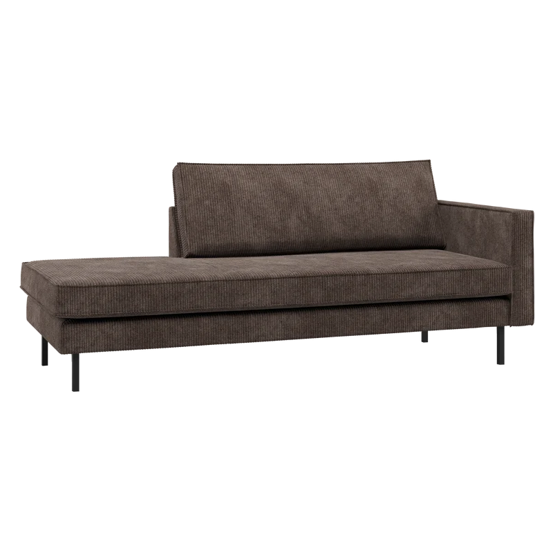 Rodeo daybed rechts cord braun