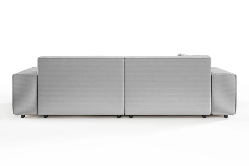 KAWOLA Sofa RANI 3-Sitzer Cord hellgrau