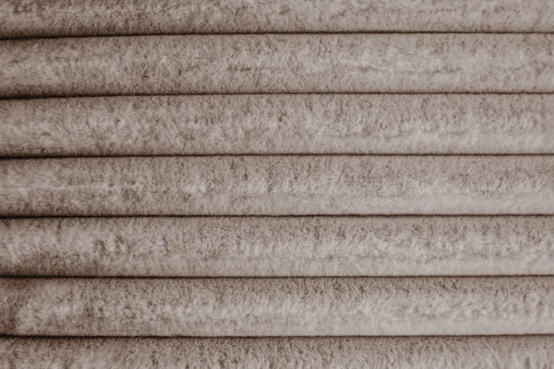 KAWOLA Hocker WIOLO SOFT Sitzelement für Modulsofa Weicher Breitcord taupe