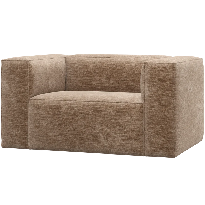 Bean sessel chenille-samt taupe