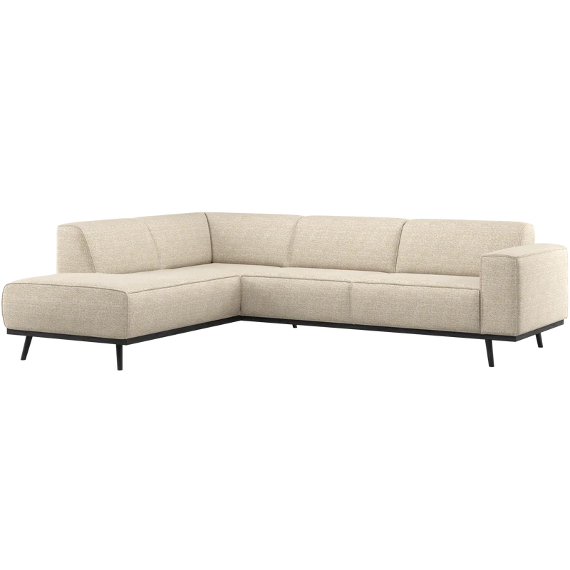 Statement ecksofa links beige melange