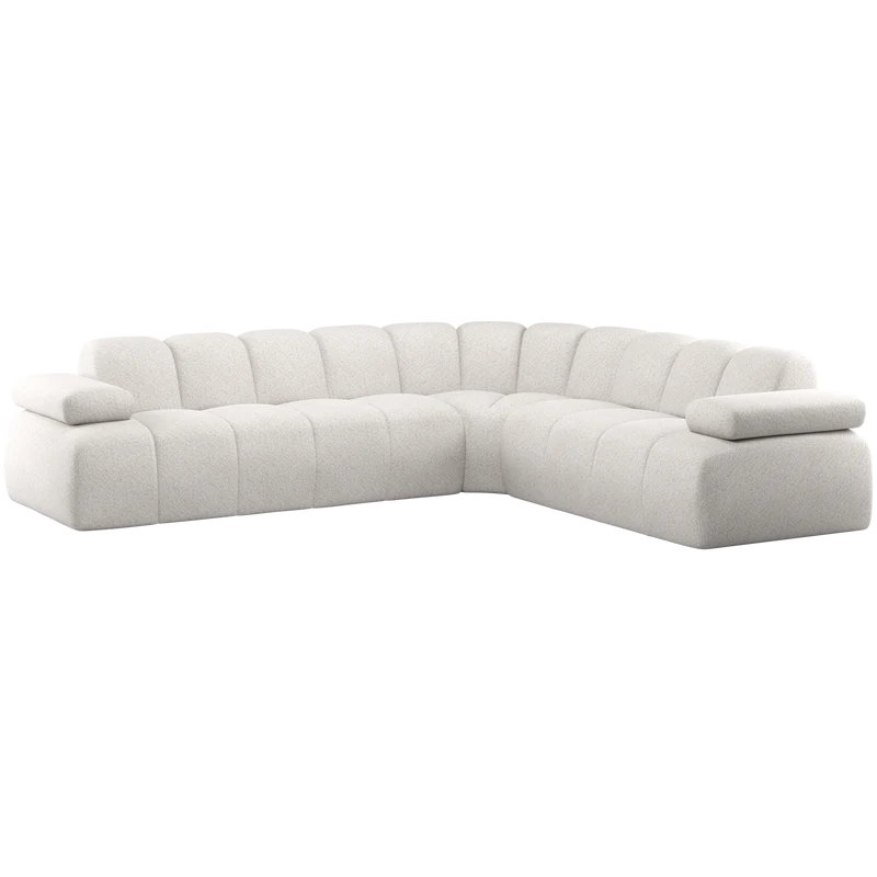 Mojo ecksofa rechts wollig ecru