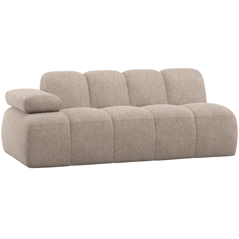 Mojo 2-sitzer element arm links wollig dunkel sand