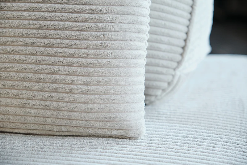 KAWOLA Modulsofa WIOLO SOFT 2 Module 2 Rückenkissen Cord hellgrau