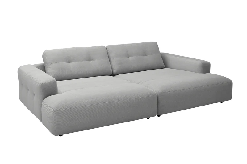KAWOLA Big Sofa MIKA Feincord grau