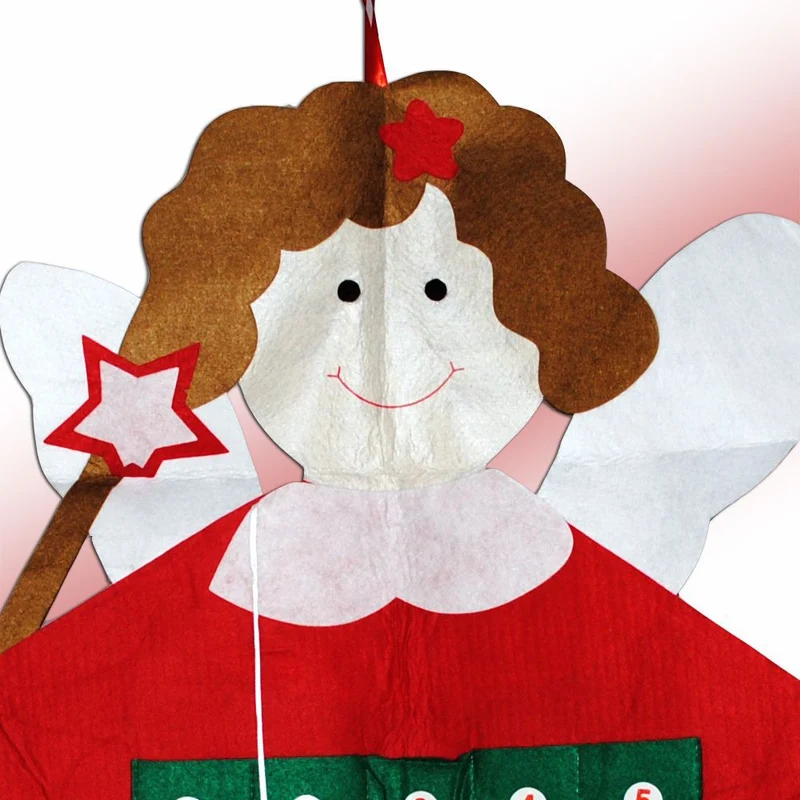 Adventskalender ENGEL Weihnachtskalender 100cm aus Filz