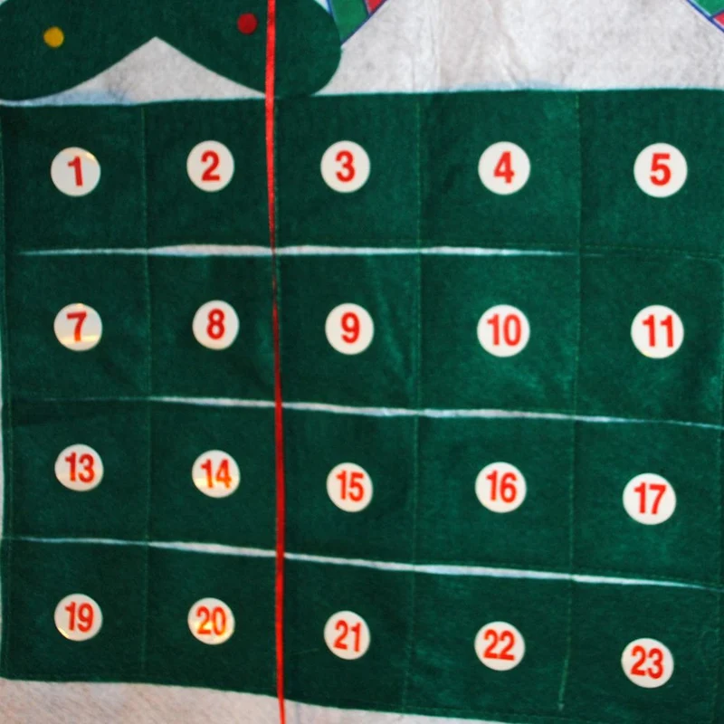 Adventskalender SCHNEEMANN 100cm Weihnachtskalender aus Filz