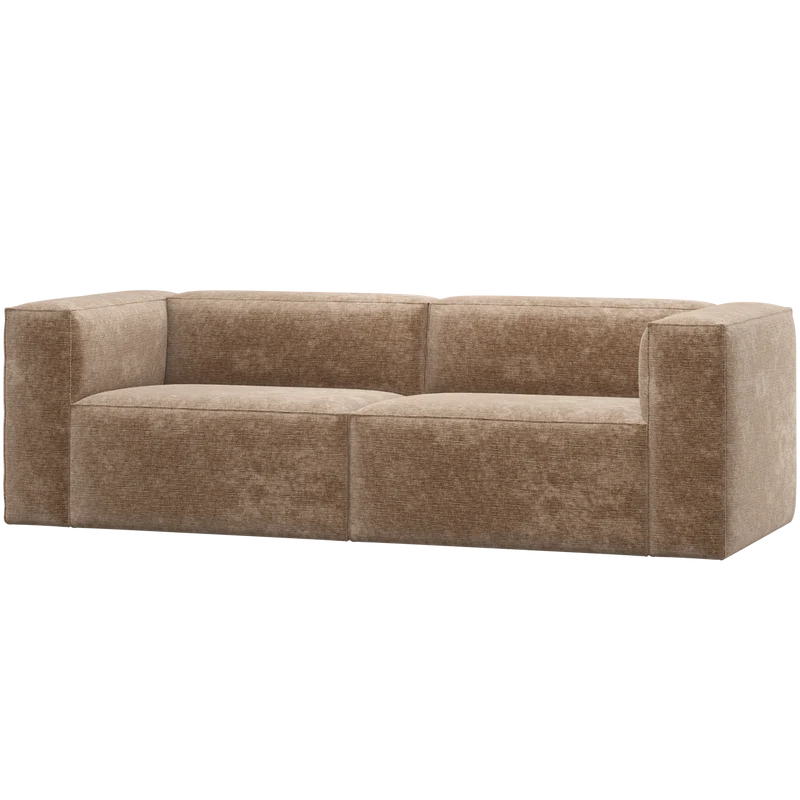Bean 3,5-sitzer sofa chenille-samt taupe