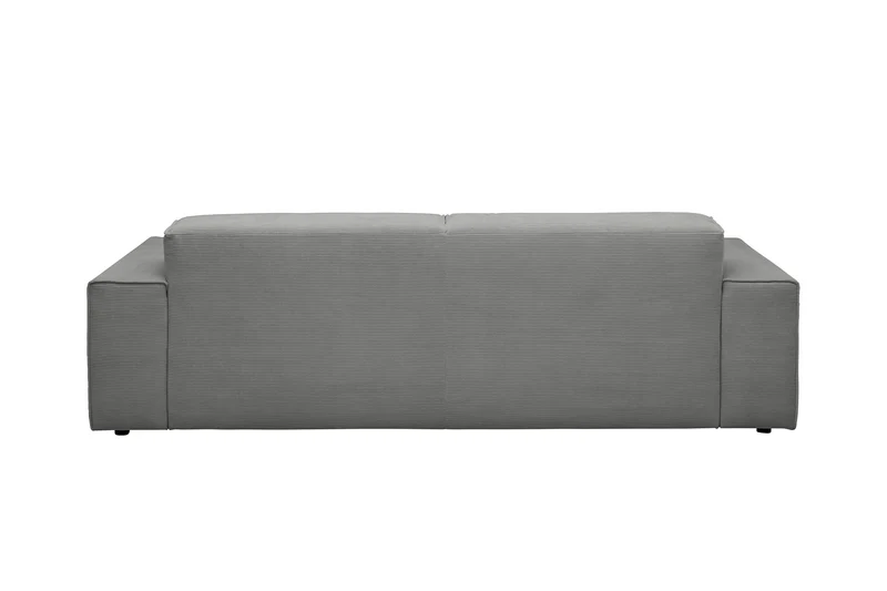 KAWOLA Sofa RANI 3-Sitzer Feincord grau