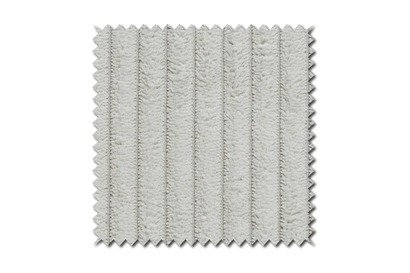 KAWOLA Sitzgruppe CHARME Sofa Sessel Hockerbank Cord hellgrau