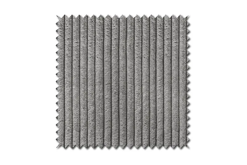 KAWOLA Sitzgruppe CHARME Sofa Sessel Hockerbank Cord grau