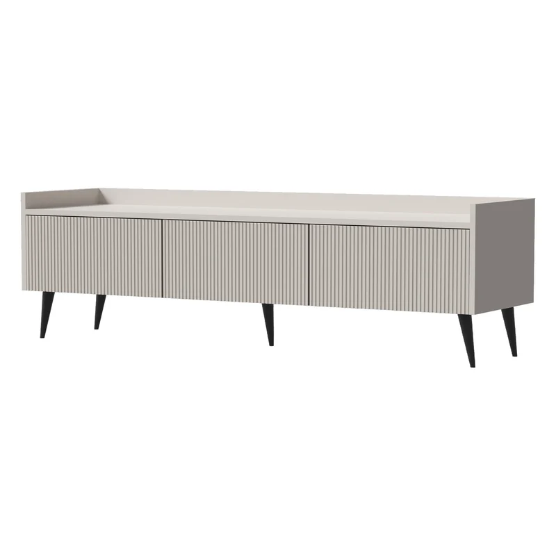 Ademo TV-Lowboard 150 cm mit 3 Klappen – Kaschmir