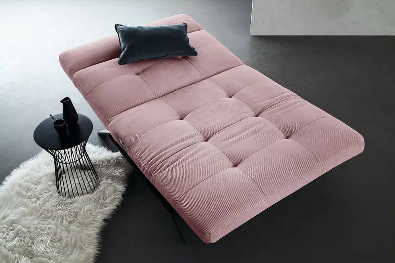 KAWOLA Relaxliege AMERIVA motorisch Maxi Feincord rosa