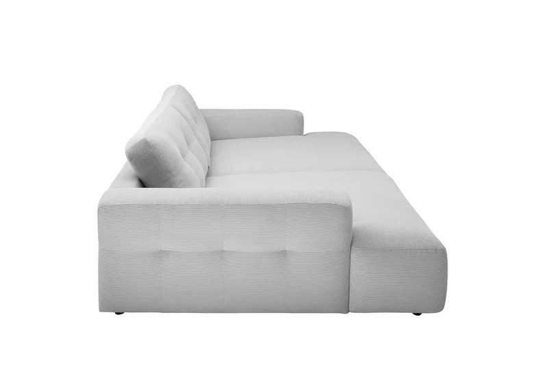 KAWOLA Big Sofa MIKA Feincord silber