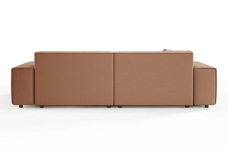 KAWOLA Sofa RANI 3-Sitzer Cord rost